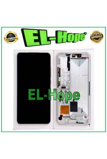 ORIGINAL DISPLAYRAHMEN XIAOMI MI NOTE 10 LITE M2002F4LG TOUCH WEISS SILBER