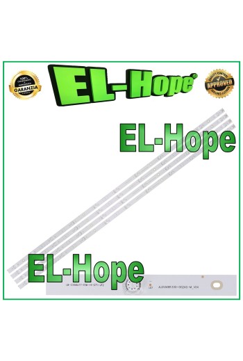 KIT MIT 3 STRIP BARS 11 LED FÜR 55  TV CHANGHONG JL.D550B1330AS-002AS-M-V04