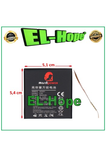 UNIVERSAL-ERSATZAKKUMULATOR FÜR MAJESTIC SMARTPHONE UND TABLET 3,8 V 2800 mAh 