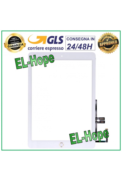 TOUCH FÜR APPLE IPAD 6 6. GENERATION 9.7 2018 A1893 A1954 WEISSES GLAS HOME-TASTE
