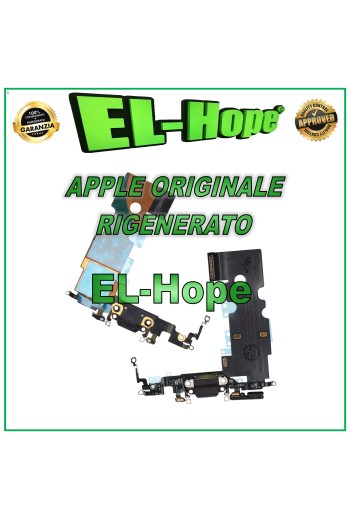 FLACHFLEX-LADEANSCHLUSS ÜBERHOLT ORIGINAL APPLE IPHONE 8 SCHWARZ