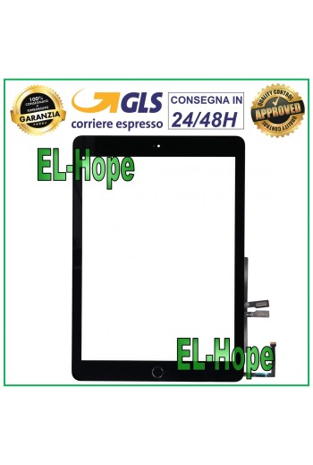 TOUCHSCREEN FÜR APPLE IPAD 6 6. GENERATION 9.7 2018 A1893 A1954 SCHWARZES GLAS HOME-TASTE