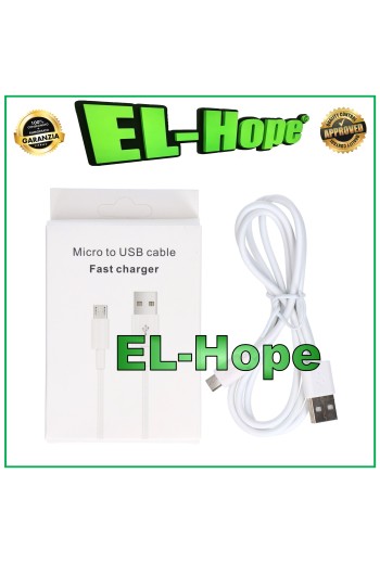 Datenkabel Ladekabel Akku Ladegerät Micro USB Universal Weiß 1 MT