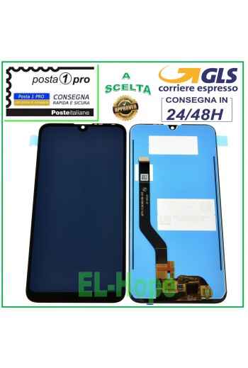 LCD-DISPLAY FÜR HUAWEI Y7 2019 DUB-LX1 LX2 L22 TOUCHSCREEN SCHWARZER GLASBILDSCHIRM