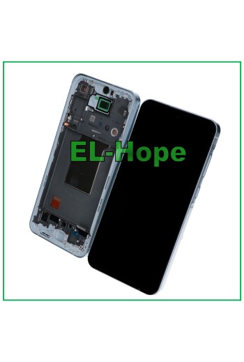 TOUCH LCD DISPLAY TFT RAHMEN FÜR SAMSUNG GALAXY A55 5G SM-A556 A556B WEISSES GLAS