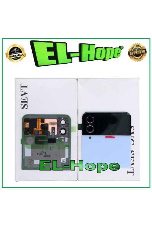 ORIGINAL OBERE HINTERE GLASKARTE SAMSUNG GALAXY Z FLIP 4 5G SM-F721B BLAU