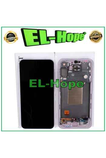 ORIGINAL OLED TOUCH DISPLAY SAMSUNG GALAXY A55 5G SM-A556 RAHMEN LAVENDEL FLIEDER