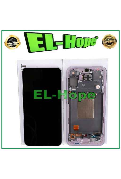 ORIGINAL OLED TOUCH DISPLAY SAMSUNG GALAXY A55 5G SM-A556 RAHMEN LAVENDEL FLIEDER