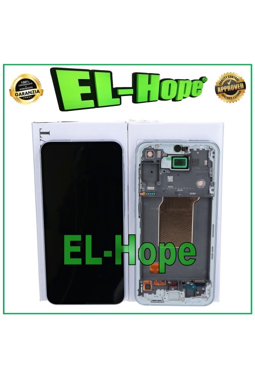 ORIGINAL OLED LCD TOUCH DISPLAY SAMSUNG GALAXY A55 5G 2024 SM-A556 BLAUER RAHMEN