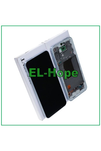 ORIGINAL OLED LCD TOUCH DISPLAY SAMSUNG GALAXY A55 5G 2024 SM-A556 BLAUER RAHMEN