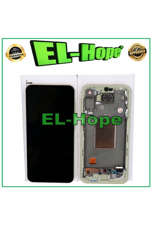 ORIGINAL OLED LCD TOUCH DISPLAY SAMSUNG GALAXY A55 5G 2024 SM-A556 GELBER RAHMEN