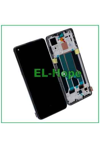 OLED-LCD-DISPLAY + RAHMEN FÜR ONEPLUS NORD 2T CPH2399 CPH2401 TOUCHSCREEN-GLAS