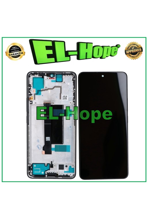 LCD-DISPLAY + TFT-RAHMEN FÜR XIAOMI REDMI NOTE 13 PRO 5G 2312CRAD3C TOUCH SCHWARZ