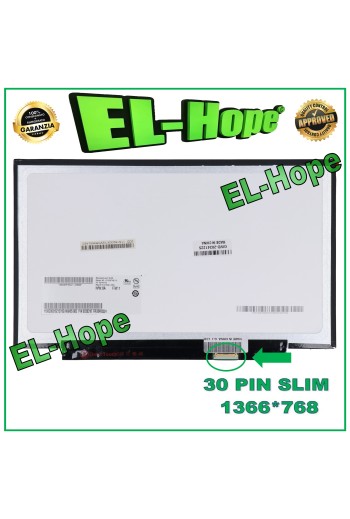 DISPLAY B125XTN01.0 LCD-NOTEBOOK 12,5  30 PIN SLIM 1366*768 HD-LED-BILDSCHIRM