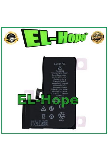 ERSATZAKKU FÜR IPHONE 15 PRO 3274 mAh 4,47 V A3102