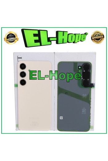ORIGINAL SAMSUNG GALAXY S24 PLUS SM-S926 AKKU-COVER GLAS CASE CREME