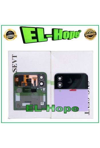 ORIGINAL OBERE HINTERE GLASKARTE SAMSUNG GALAXY Z FLIP 4 5G SM-F721B LILA