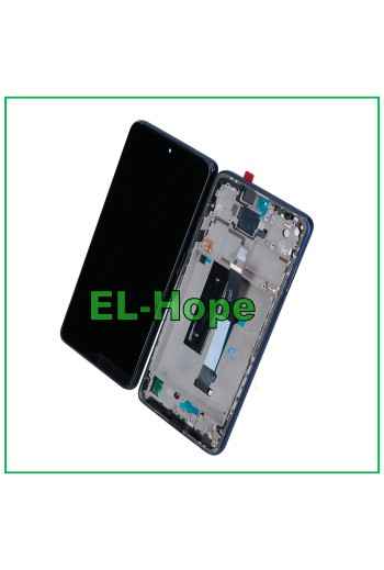 DISPLAYRAHMEN LCD FÜR XIAOMI MI 10T LITE M2007J17G TOUCHSCREEN MONTIERTE BLAU