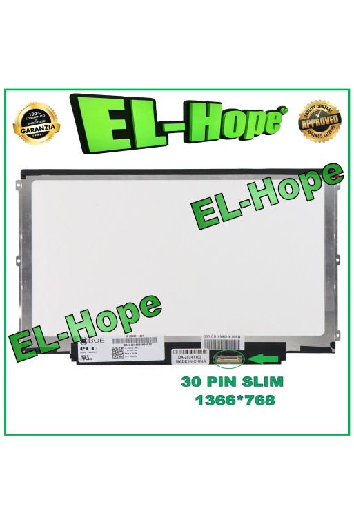 DISPLAY B125XTN02.0 LCD-NOTEBOOK 12,5 30 PIN SCHLANK 1366*768 HD LED-BILDSCHIRM