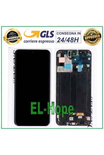 100 % ORIGINAL DISPLAY LCD RAHMEN SAMSUNG GALAXY A50 SM A505F TOUCHSCREEN GLAS