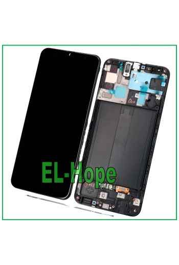 100 % ORIGINAL DISPLAY LCD RAHMEN SAMSUNG GALAXY A50 SM A505F TOUCHSCREEN GLAS