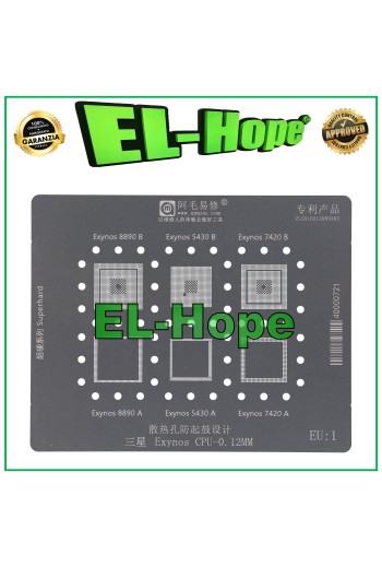 SCHABLONEN-REBALLING-SCHICHT AMAOE EU1 FÜR EXYNOS 8890B 5430B 7420B 8890A 5430A 7420A