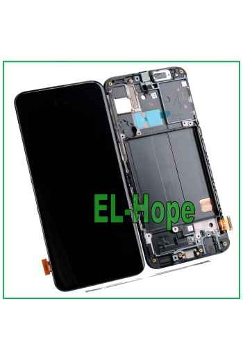 ORIGINAL LCD-RAHMENDISPLAY SAMSUNG GALAXY A40 SM A405 F TOUCHSCREEN SCHWARZES GLAS