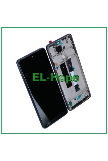 	LCD-DISPLAY + RAHMEN FÜR XIAOMI REDMI NOTE 9 PRO 5G 2020 TOUCH MONTIERT BLAU