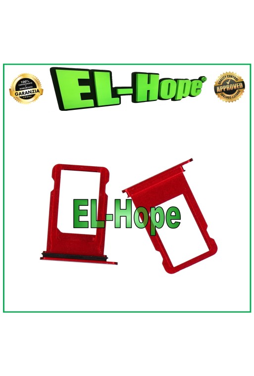 Slot Cart Fach Halter Nano SIM Karte für Apple iPhone 8 8G 8+ Plus Rot
