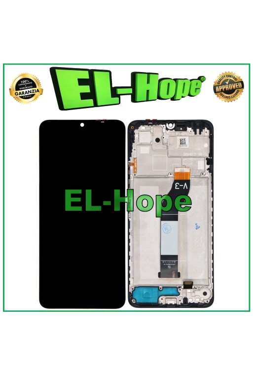LCD-DISPLAY + RAHMEN FÜR XIAOMI POCO M6 23128PC33I TOUCHSCREEN-GLAS MONTIERT
