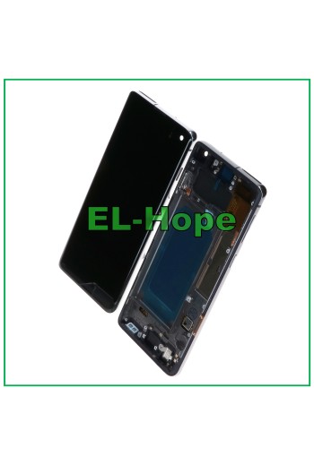 OLED-LCD-DISPLAY + RAHMEN FÜR SAMSUNG GALAXY S10 SM-G973F TOUCHSCREEN SCHWARZES GLAS