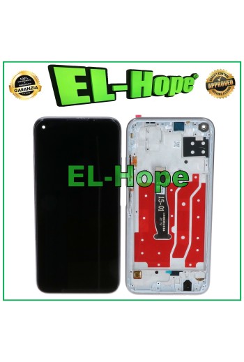 LCD-DISPLAY + RAHMEN FÜR HUAWEI P40 LITE JNY-L21A LX1 TOUCHSCREEN SILBERGLAS