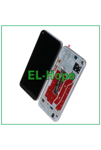 LCD-DISPLAY + RAHMEN FÜR HUAWEI P40 LITE JNY-L21A LX1 TOUCHSCREEN SILBERGLAS