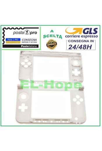 Ersatz-Gehäuseunterteil für Nintendo 3DS XL, Scharnier, Weiß