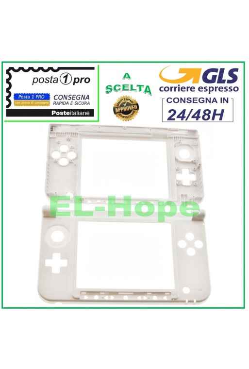 Ersatz-Gehäuseunterteil für Nintendo 3DS XL, Scharnier, Weiß