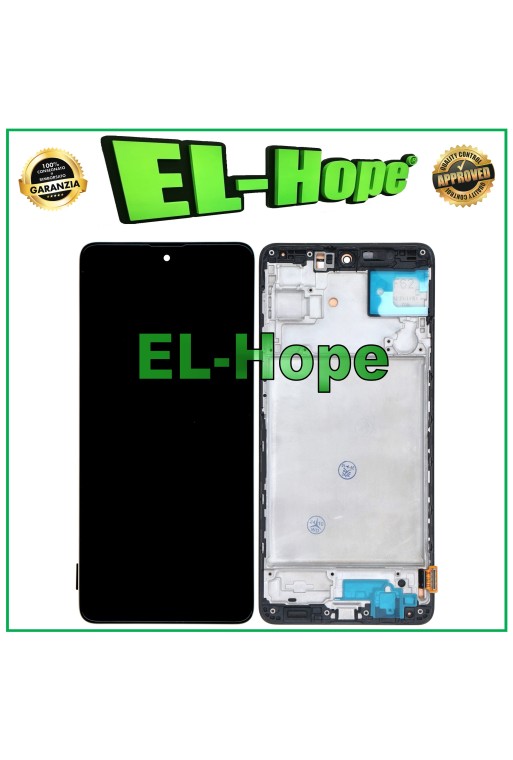 TFT LCD DISPLAY + RAHMEN FÜR SAMSUNG GALAXY M62 F62 SM-M625F TOUCHSCREEN SCHWARZ