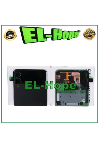 ORIGINAL OBERE HINTERE GLASKARTE SAMSUNG GALAXY Z FLIP 3 5G SM-F711B SCHWARZ