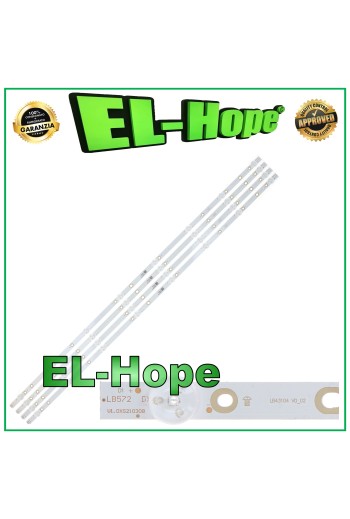 KIT 4 BARS 8 LEDs FÜR 43  PHILIPS TV LBM430M0801-BW-3 L/R LB43104 43PUS616212 