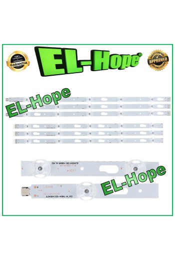 KIT 6 BARS 5 LEDs FÜR 43  SAMSUNG TV JLD430A1330-408AR-M_V02 LB354 LB355