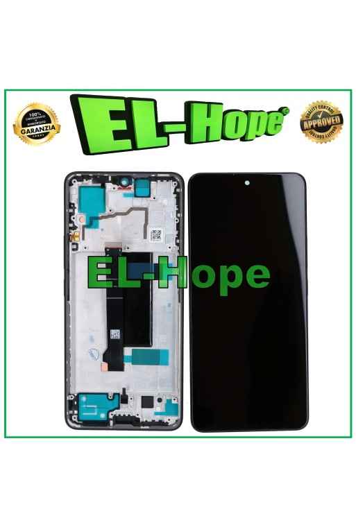 LCD-DISPLAY + TFT-RAHMEN FÜR XIAOMI REDMI NOTE 13 PRO 5G 2312DRA50I TOUCH SCHWARZ