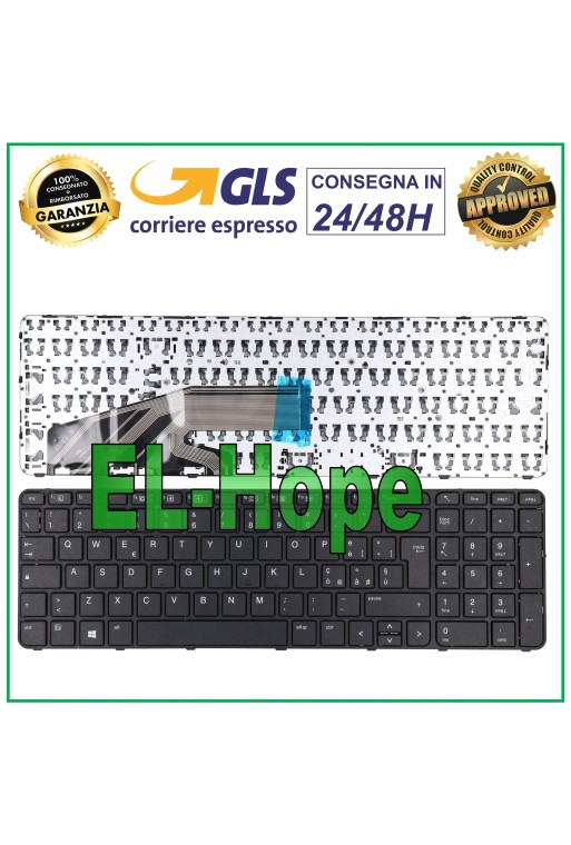 ITALIENISCHE TASTATUR FÜR HP PROOBOK 650 655 450 455 470 G2 G3 NOTEBOOK SCHWARZ