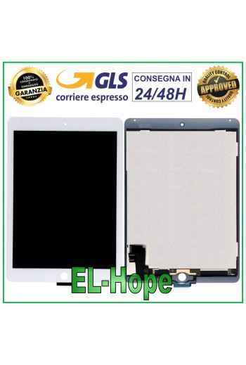 Touchscreen-LCD-Display für Apple iPad 6 Air 2 A1566 A1567, Weißglas