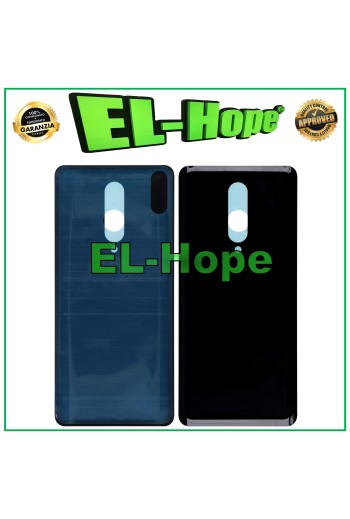 Akkudeckel für OnePlus 8 Glasgehäuse Rückseite Schwarz