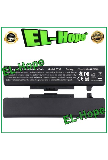 AKKU FÜR PC NOTEBOOK LENOVO E530 L11M6Y01 5200 mAh 11,1 V SCHWARZ GLEICH ORIGINAL