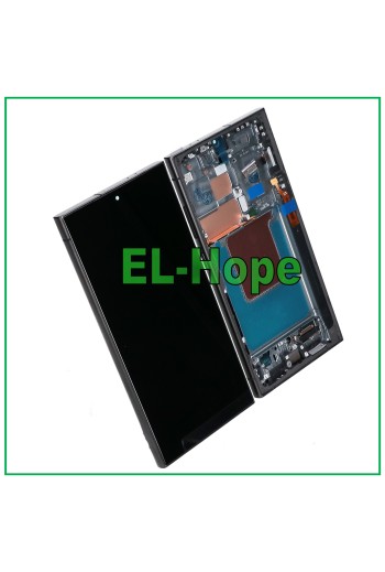 OLED-Touchscreen-LCD-Display + Rahmen für Samsung Galaxy S24 Ultra SM-S928 Schwarz