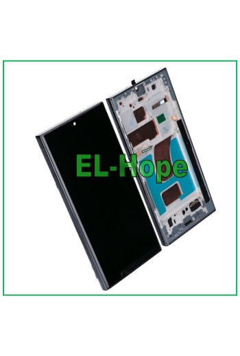 TFT-Touchscreen-LCD-Display + Rahmen fur Samsung Galaxy S23 Ultra SM-S918 Schwarz