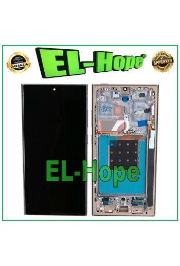 OLED-Touch-Rahmen-LCD-Display für Samsung Galaxy S24 Ultra SM-S928 Titangrau