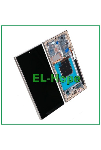 OLED-Touch-Rahmen-LCD-Display für Samsung Galaxy S24 Ultra SM-S928 Titangrau