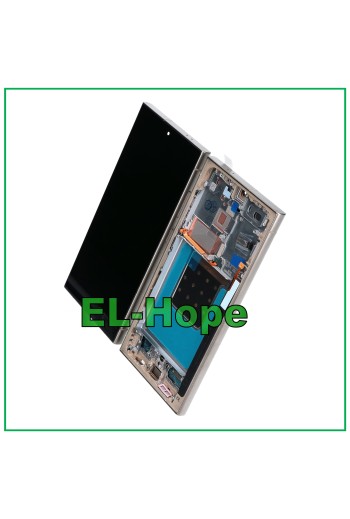 OLED-Touch-Rahmen-LCD-Display für Samsung Galaxy S24 Ultra SM-S928 Titangrau