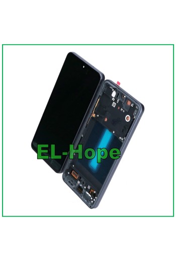 OLED LCD DISPLAY + RAHMEN FÜR SAMSUNG GALAXY S21 FE SM-G990B TOUCHSCREEN SCHWARZ